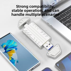 M.<span class=keywords><strong>2</strong></span> NVME SSD Hochgeschwindigkeits-Solid-State-Mobilfestplattenbox JMS583 Hauptsteuerung USB TYP-C Doppelkopf Magnetische Abdeckung - Product Image 4