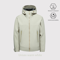 Chaqueta de software para hombre Chaqueta impermeable con capucha desmontable-A prueba de viento, equipo de aventura multicolor