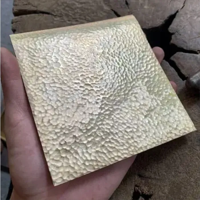 good looking H59 H62 H65 Hammered Copper Sheet Brass Plate For Decoration