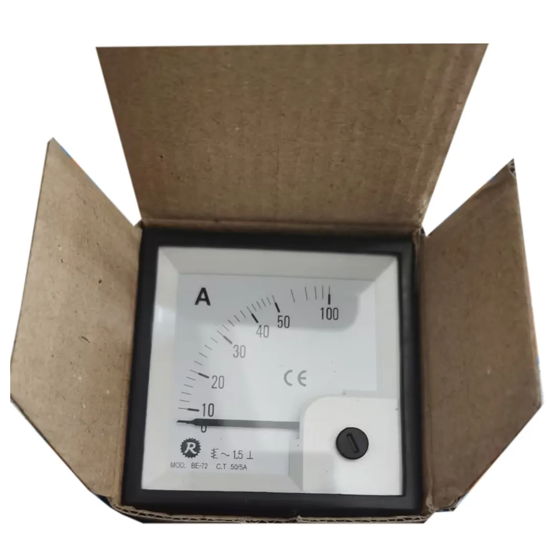 Voltmeter Panel Analog bergerak, Ammet Mini Digital AC/DC Volt tegangan saat ini Tester detektor BE-48/BE-72/100/5A