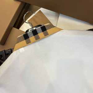 2026 Classic Basic Plaid Collar Vintage <b>White</b> Bur berry Slim-fit Polo <b>Shirt</b> for Men - Product Image 2
