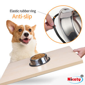 Kaymaz paslanmaz çelik <span class=keywords><strong>Pet</strong></span> gıda su besleyici çanak kase 6 kapalı açık kullanım için mevcut boyutları için çevre dostu köpek kedi - Product Image 4