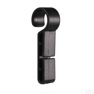 Clips de fixation en plastique pour lampe frontale, crochets antidérapants noirs pour accessoires de casque, unisexe - Product Image 3