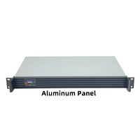 Boîtier de serveur réseau Mini-ITX industriel 1U à montage en rack, châssis court de 250 mm avec ventilateur pour HTPC, en stock