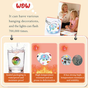 Porte-clés LED personnalisés avec photo de <span class=keywords><strong>dessin</strong></span> enfantin mignon, impression UV HD, cadeaux commémoratifs, porte-clés personnalisés avec <span class=keywords><strong>dessin</strong></span> d'enfant pour filles et garçons - Product Image 4