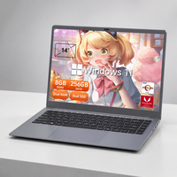 AMD ateur Laptop bisnis portabel, Laptop 14 inci RAM 8GB SSD 256GB Windows 11 Pro baru WIFI6 BT5 1920*1080 IPS
