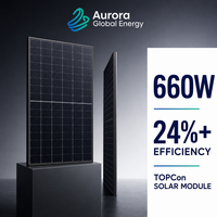 Module solaire photovoltaïque mono 660W avec protection contre les points chauds pour installations résidentielles sur toits à forte densité