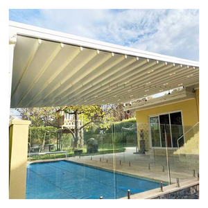 Toldo de sombra plegable retráctil de energía para exteriores de nuevo estilo, toldo de cubierta de piscina <span class=keywords><strong>Solar</strong></span> automático - Product Image 1