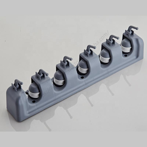 Support mural multifonctionnel en plastique pour balais et serpillères, idéal pour la cuisine et la maison, vente chaude, emballage en boîte colorée - Product Image 3