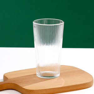 Vasos de viaje, taza de té y café de vidrio acanalado, vaso con tapa de vidrio y cubierta de taza de paja - Product Image 5