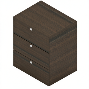 Modern Dresser 50x38 H60 Glossy <b>White</b> Three Drawer <b>Storage</b> <b>Cabinet</b> for Bedroom - Product Image 1