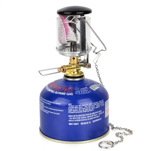 Lampada <span class=keywords><strong>a</strong></span> <span class=keywords><strong>Gas</strong></span> <span class=keywords><strong>da</strong></span> <span class=keywords><strong>Campeggio</strong></span> SOLO WILD XUANCHI XC-CS-074 in Acciaio e Alluminio, Lanterna Portatile con 2 Mantelli per Attività all'Aperto - Product Image 1