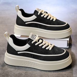 As prezzo di fabbrica scarpe nere da uomo alla moda con plateau scarpe Casual da tavola <span class=keywords><strong>1</strong></span> pezzo all'ingrosso scarpe da passeggio uomo - Product Image 3