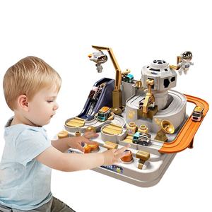 Nuevo diseño Space City Rail Car Set Kids Game Hand Play Table Track Toys Early Educational Space Adventure Toy para niños - Product Image 3