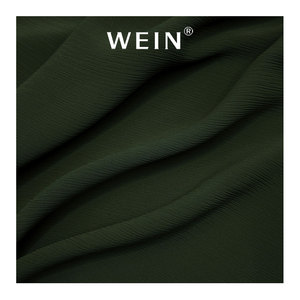 WI-B05 Factory Price <strong>China</strong> Supplier Woven Olive Night Plain Dress <strong>Fabric</strong> Pure Crinkle Chiffon <strong>Fabric</strong> - Product Image 5