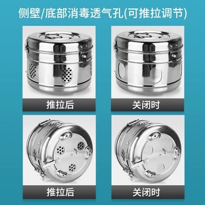 Contenedor de Esterilización de Acero Inoxidable Boshengjia BsJ-06 con Orificios de Ventilación para Uso Médico - Product Image 4