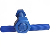 Factory Price ASTM A193 Coating Grade B7 Stud Bolt Thread Rod Bar with 2H Nuts
