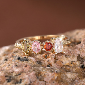 Anello con Design Geometrico Stile Colorato per Donne - Product Image 3