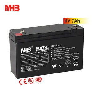 Ms7-6 аккумуляторная батарея Mhb для систем аварийного освещения, 6 В, 7 А/ч, 20 часов - Product Image 1