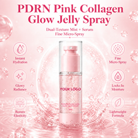 Sérum Brume Rose Vegan PDRN Collagène 2-en-1 Effet Bonne Mine 30ml – Hydratant Longue Durée et Illuminateur de Teint 30ML