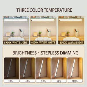 Lampe de lecture LED tactile 3 couleurs 45 cm, personnalisable avec logo OEM, best-seller, intensité variable en continu, veilleuse de placard rechargeable - Product Image 6