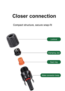 Vente flash DC1000V 50A <span class=keywords><strong>pour</strong></span> <span class=keywords><strong>connecteur</strong></span> <span class=keywords><strong>solaire</strong></span> <span class=keywords><strong>MC4</strong></span> en cuivre, adaptateur 1p, <span class=keywords><strong>connecteur</strong></span> DC - Product Image 2