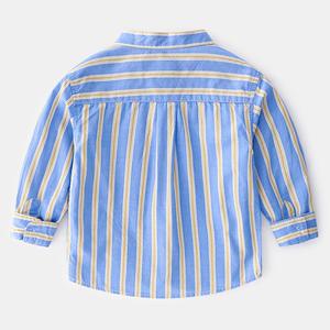 Chemise longue rayée à col montant en coton pour garçon, motif dessin animé, achat direct auprès du fabricant chinois - Product Image 5