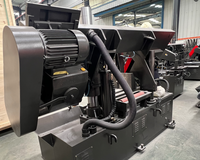 Machine à scie à ruban métallique Structure à double colonne Tension manuelle semi-automatique Moteur 4.0Kw Coupe industrielle des métaux