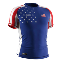 Rashguard Elite Series Pro pour MMA, BJJ, Judo et Grappling – Essentiel pour les Maîtres des Arts Martiaux – Respirant, avec Élément Drapeau National