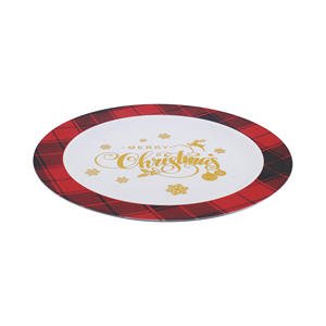 Assiettes à dîner en plastique jetables de style de Noël 7.5-10.25 pouces pour les fêtes pique-niques rassemblements de <span class=keywords><strong>vacances</strong></span> - Product Image 4