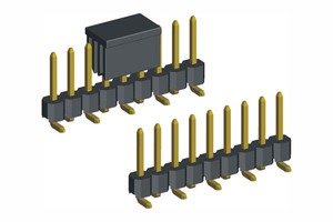 Connecteur de broche SMT à pas de 2,54 mm, connecteur mâle SMT/SMD, <span class=keywords><strong>stocko</strong></span> - Product Image 2