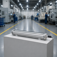 ONN-M9 IP67 Lumière LED linéaire CNC 7W/20W, Aluminium Verre trempé. Résiste au liquide de refroidissement et à la poussière pour tour/fraiseuse CNC. CE/FCC.