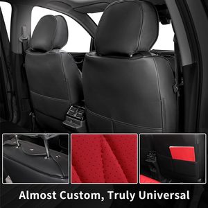 Housses de siège avant de voiture semi-personnalisées EKR, protection de siège en cuir <span class=keywords><strong>auto</strong></span>, coussins imperméables universels pour la plupart des voitures, berlines, SUV - Product Image 4