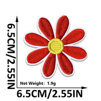 Vente flash : Patchs brodés colorés en trois tailles, motifs floraux mignons à appliquer au fer pour bijoux, vêtements, chapeaux, décoration