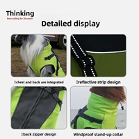 Harnais pour chien d'extérieur hiver intégré en velours imperméable coupe-vent chaud – Vente en gros
