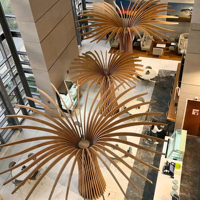 Système de revêtement incurvé en panneaux d'aluminium de forme spéciale pour la décoration des bâtiments commerciaux et des halls d'hôtels