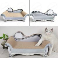 Meubles de luxe en carton ondulé canapé-lit pour chat de salon pour animaux de compagnie