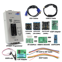 Programmer RT809F +11 Adaptor+Klip IC SOP8+CD+Adaptor 1.8V / SOP8 VGA LCD ISP Programmer Adaptor Universal Programmer