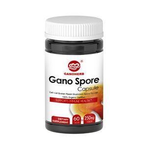GANOHERB 100% Orgânico <span class=keywords><strong>Shell</strong></span> Quebrado Ganoderma <span class=keywords><strong>Spore</strong></span> Cápsula <span class=keywords><strong>Reishi</strong></span> Cápsula - Product Image 1