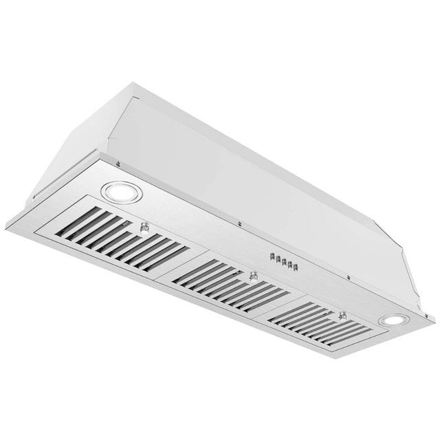 Electric Range Hood Insert 36 Inch 600CFM Stainless Steel Built-in Vent Hood Kitchen Ventilation Stove Exhaust Fan