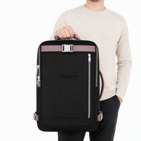 Sac à dos pour ordinateur portable en polyester, imperméable, souple, 0,62 kg, unisexe, avec poignée, ceinture à coussin d'air, sac d'affaires