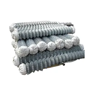 Ağır sıcak daldırma galvanizli elmas tel örgü Twist Mini zincir bağlantı çit rulo kullanılan büküm tarzı