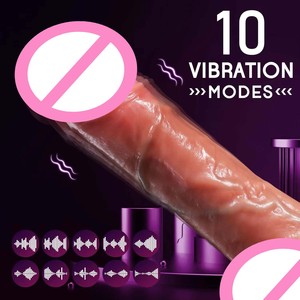 Vibromasseur en silicone souple naturel avec télécommande, stimulateur de point G, 100 % étanche, jouet sexuel féminin 450g en gros - Product Image 3