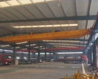 Nouvelle grue à double poutre avec palan électrique à câble, dotée d'un moteur et d'une boîte de vitesses PLC pour le levage en atelier