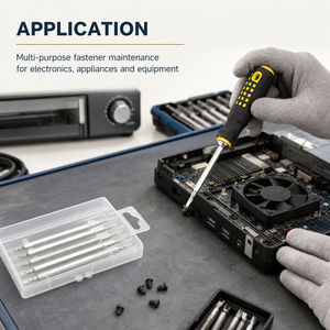 HEHE 810566 Set di 6 Cacciaviti Multifunzione 10 in 1 con Punte Magnetiche Intercambiabili CR-V a Doppia Estremità - Product Image 2