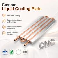 Plaque de refroidissement liquide en aluminium et cuivre sur mesure pour système de stockage d'énergie de batterie de véhicule électrique, dissipateur de chaleur