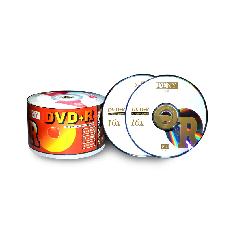 Customize Made Recordable Blank Discs DVD-R 16X for Bulk cheap dvd 50pc pack blank disk