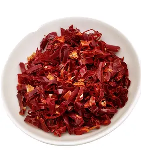 Vente en gros de granulés de poivre secs, anneau de piment rouge, poudre paprika