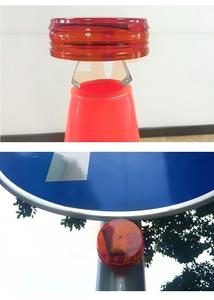 Luce di Segnalazione LED Solare per <span class=keywords><strong>Traffico</strong></span>, Lampada di Sicurezza Stradale ad Alta Luminosità IP67, Lampada LED per Cono Stradale Alimentata <span class=keywords><strong>a</strong></span> Energia Solare con Sensore - Product Image 2