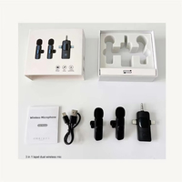 Mini microphone Lavalier sans fil K15 avec technologie antibruit Crystal Clear Audio Lavalier Mic